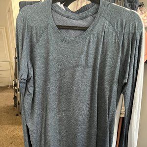 Swiftly Tech Long Sleeve Shirt 2.0 Size 16 Ink Blue/True Navy